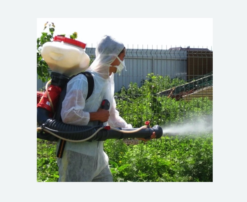 Акарицидная обработка территории в Крымске